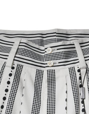 White Straight Formal Dress Pants