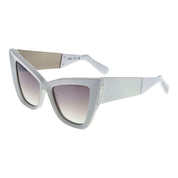 GCDS White Acetate Cat Eye Sunglasses