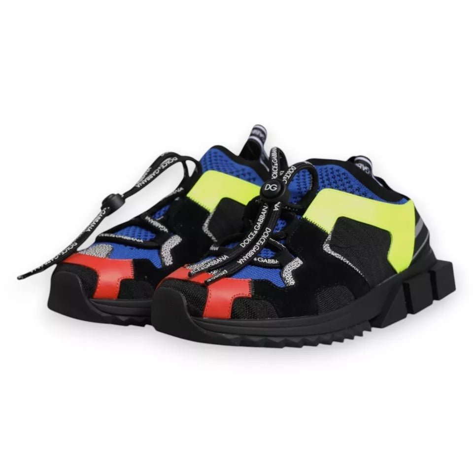 Dolce & Gabbana Multicolor Mesh Trekking Sneakers