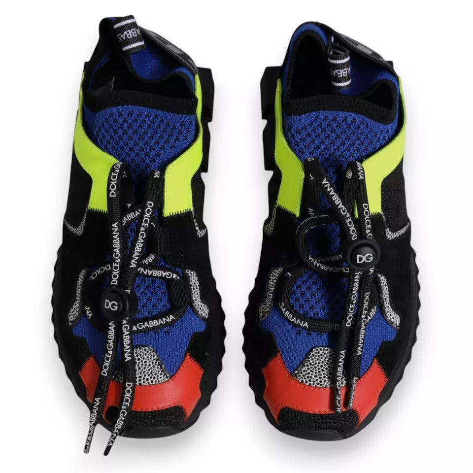 Dolce & Gabbana Multicolor Mesh Trekking Sneakers