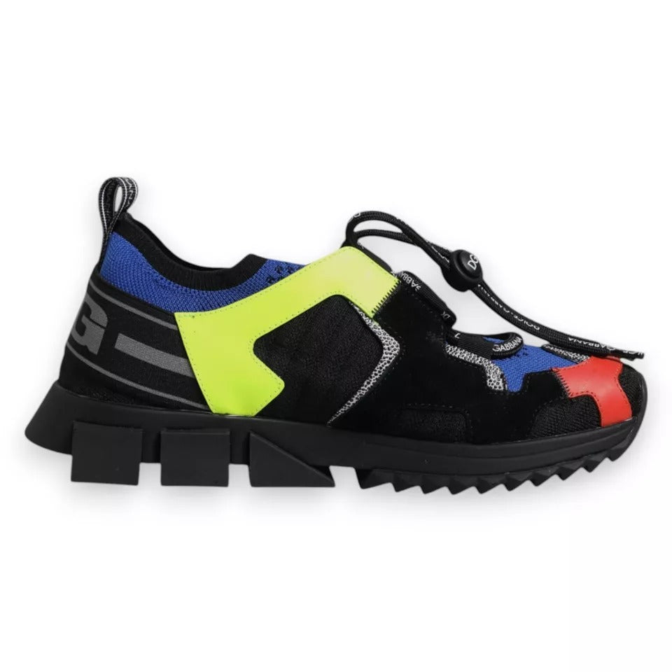 Dolce & Gabbana Multicolor Mesh Trekking Sneakers
