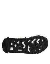 Dolce & Gabbana Black Calfskin Leather Slides Sandals