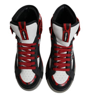 Multicolor Leather High Top Sneakers Shoes