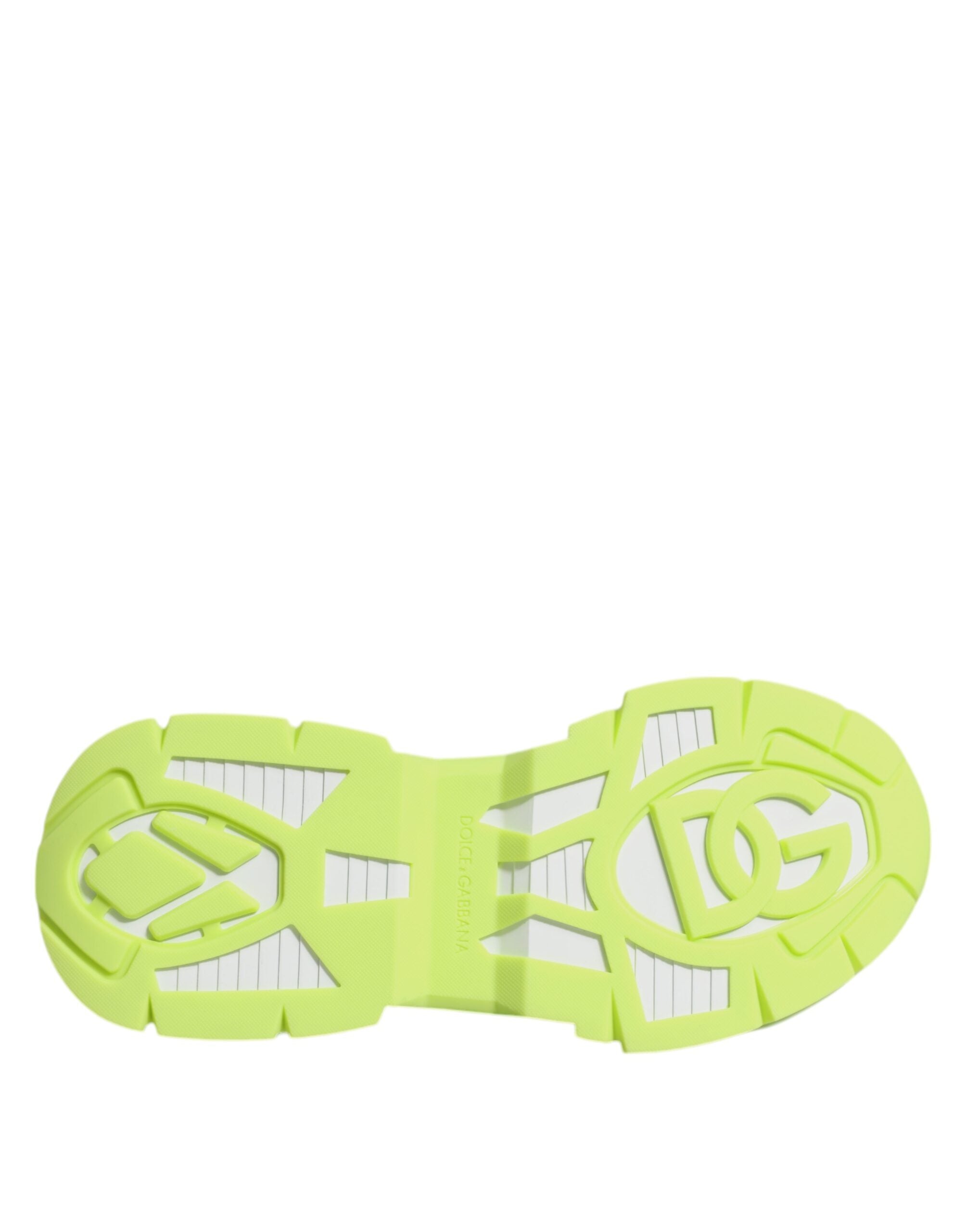 Dolce & Gabbana Multicolor Nylon Calf Leather Low Top Sneakers