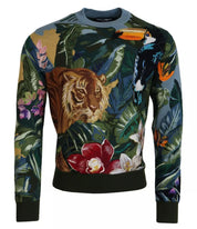 Jungle Wool Silk Pullover Logotyptröja
