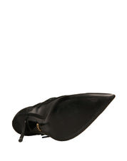 Svarta Mesh Mary Jane Högklackade Pumps Skor