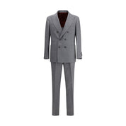 Gray Linen Two-Piece Suit