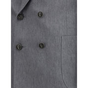 Gray Linen Two-Piece Suit