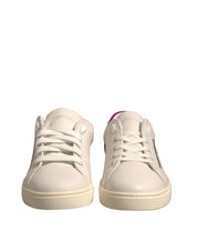 Dolce & Gabbana White Suede Low Top Sneakers
