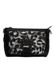Multicolor Leopard Jacquard Crossbody Bag
