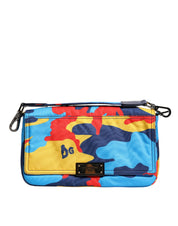 Multicolor Camouflage Nylon Crossbody Bag