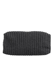 Black Large Knitted Crochet Shoulder Shopper DG Logo Bag