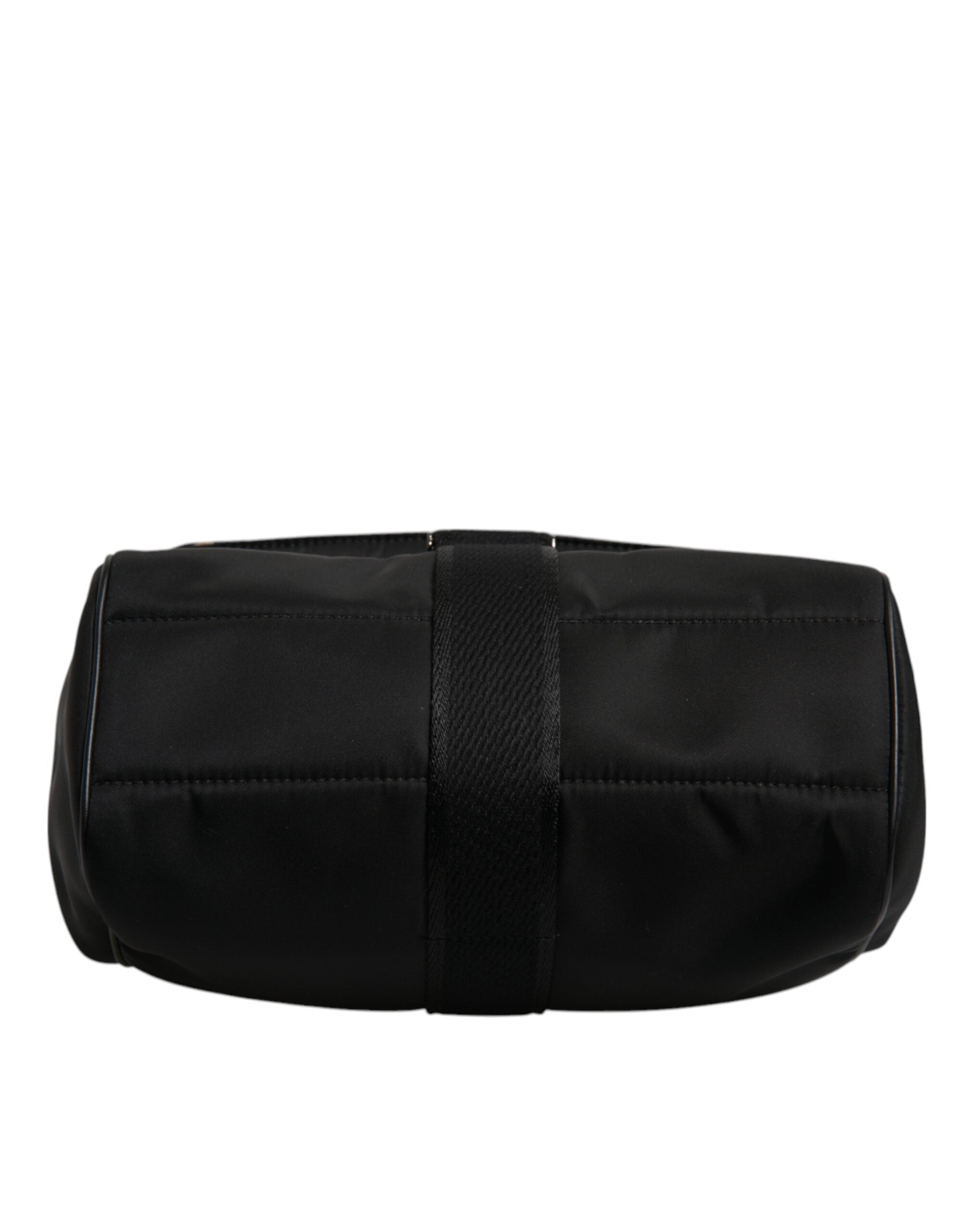 Brun läppormönstrad lackerad nylon-Sicily-handväska