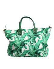 Green Canvas Botanical Garden Women Tote Bag