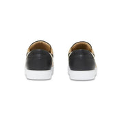 Burberry Black Leather and Canvas New Salmond Sneakers
