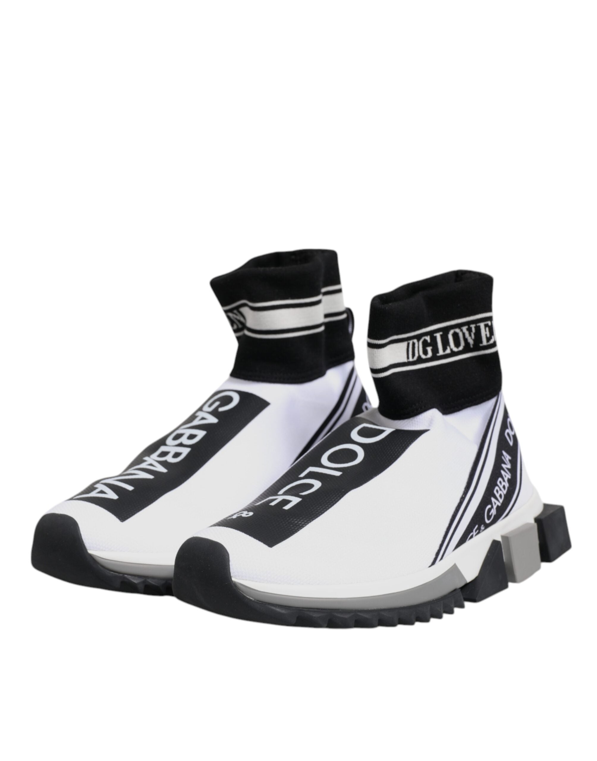 Vita svarta Sorrento-strumpor, sneakers, skor