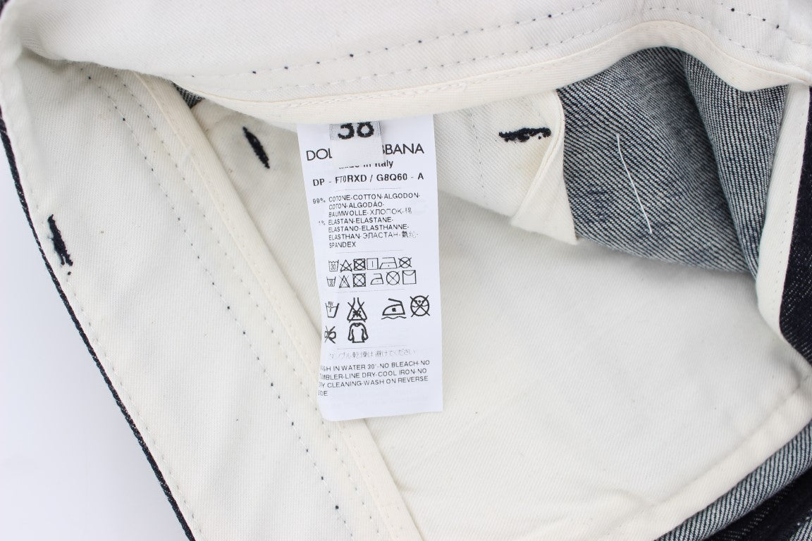 Prickiga smala Capris-jeans