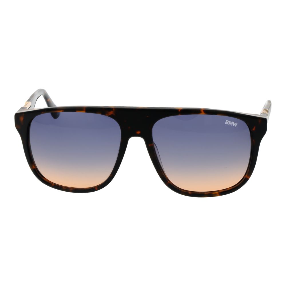 BMW Brown Acetate Aviator Sunglasses
