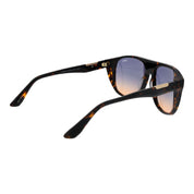 BMW Brown Acetate Aviator Sunglasses