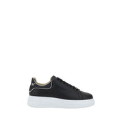 Philipp Plein Black Calf Leather Low Top Sneakers