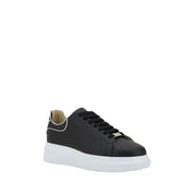 Philipp Plein Black Calf Leather Low Top Sneakers