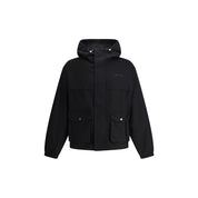 Black Cotton Shell Jacket