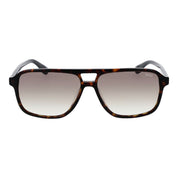 BMW Brown Acetate Aviator Sunglasses