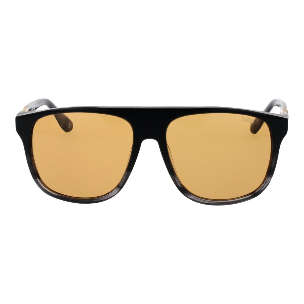 BMW Black Acetate Aviator Sunglasses