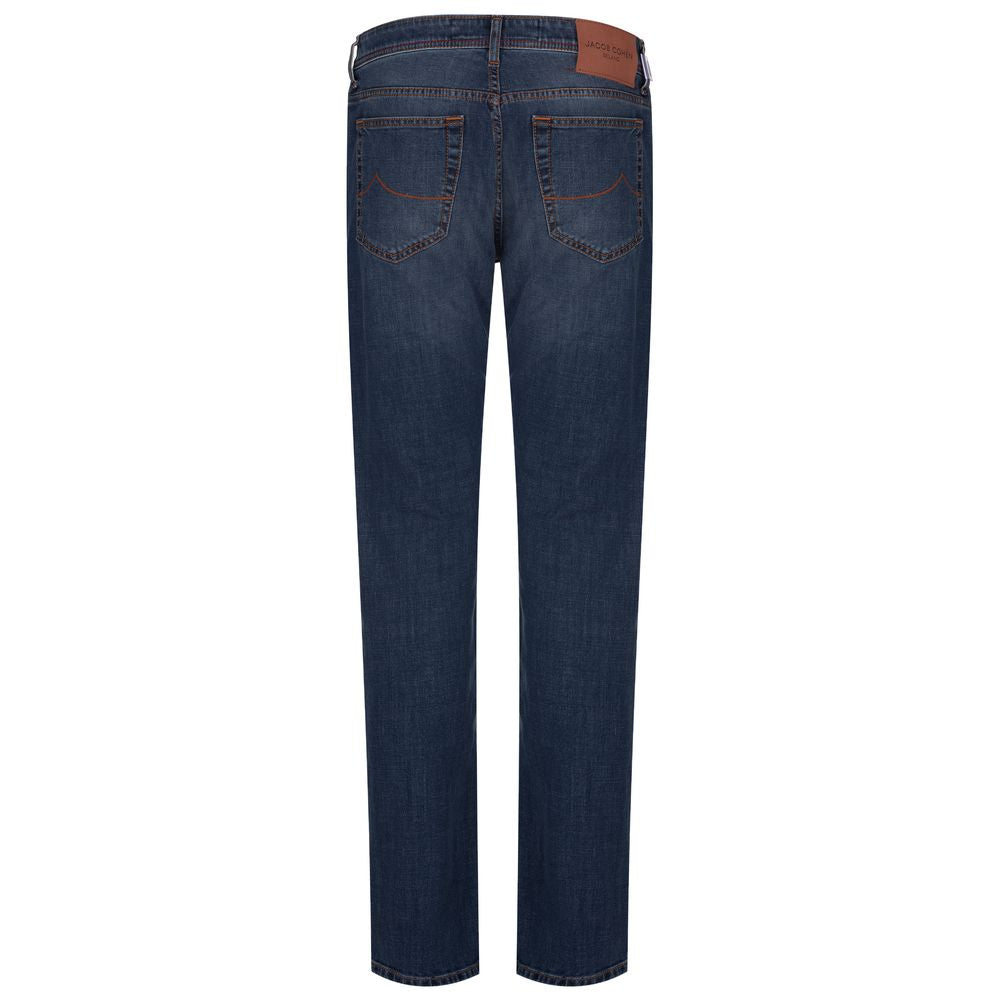 Blue Cotton Men's Slim Fit Jean