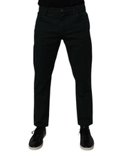 Mörkgröna bomullslösa herrjeans