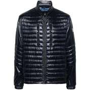 Blue Polyamide Men Jacket