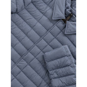 Blue Polyester Jackets & Coat