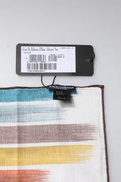 Flerfärgad bomullshalsduk med ränder