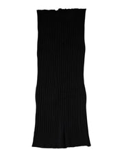 Svart stickad kashmirhalsduk