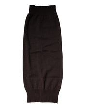 Svart kashmirhalsduk med logotypdetaljer