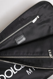 Svart Nylon DG Milano Print Clutchväska