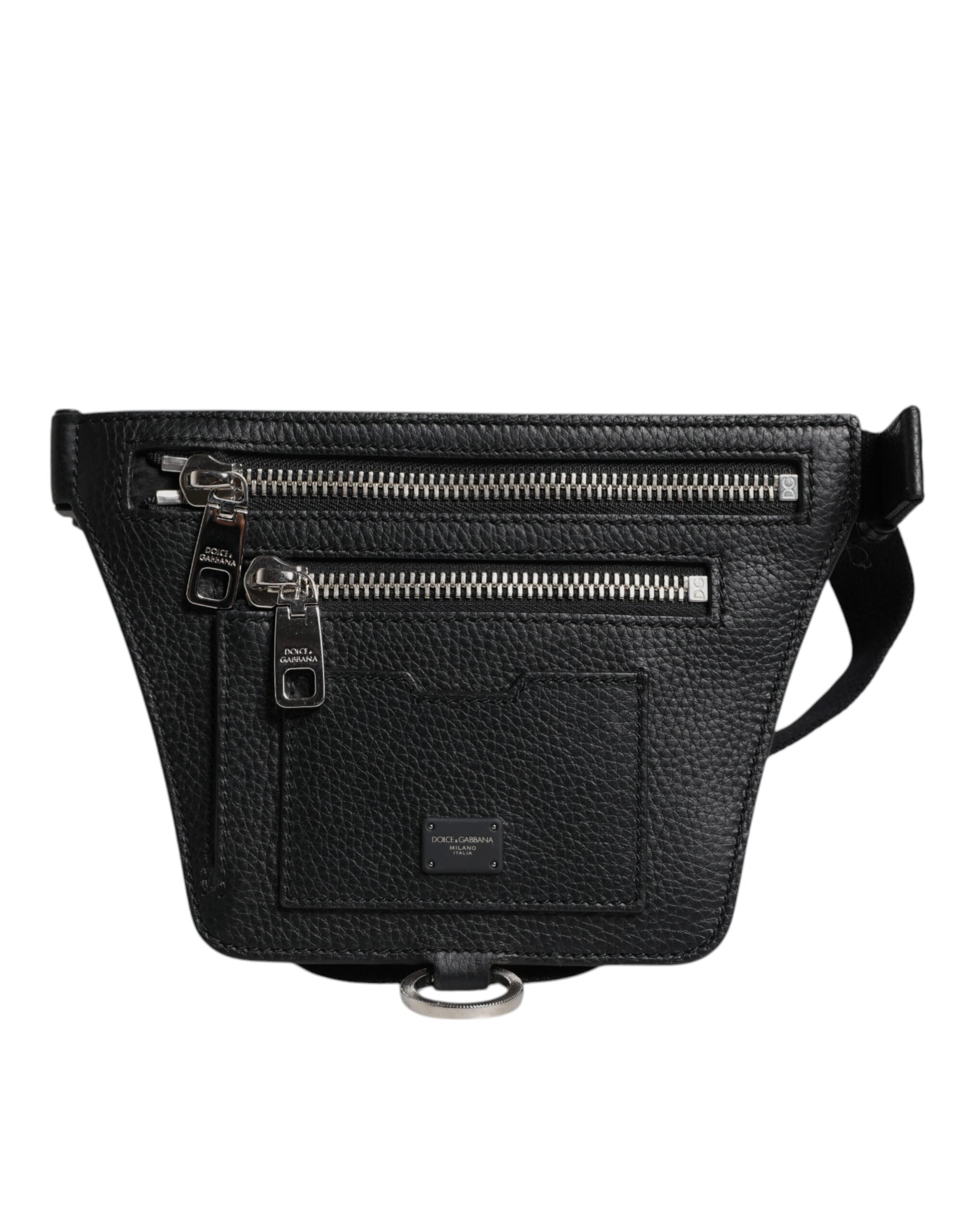 Dolce & Gabbana Black Calfskin Belt Bag