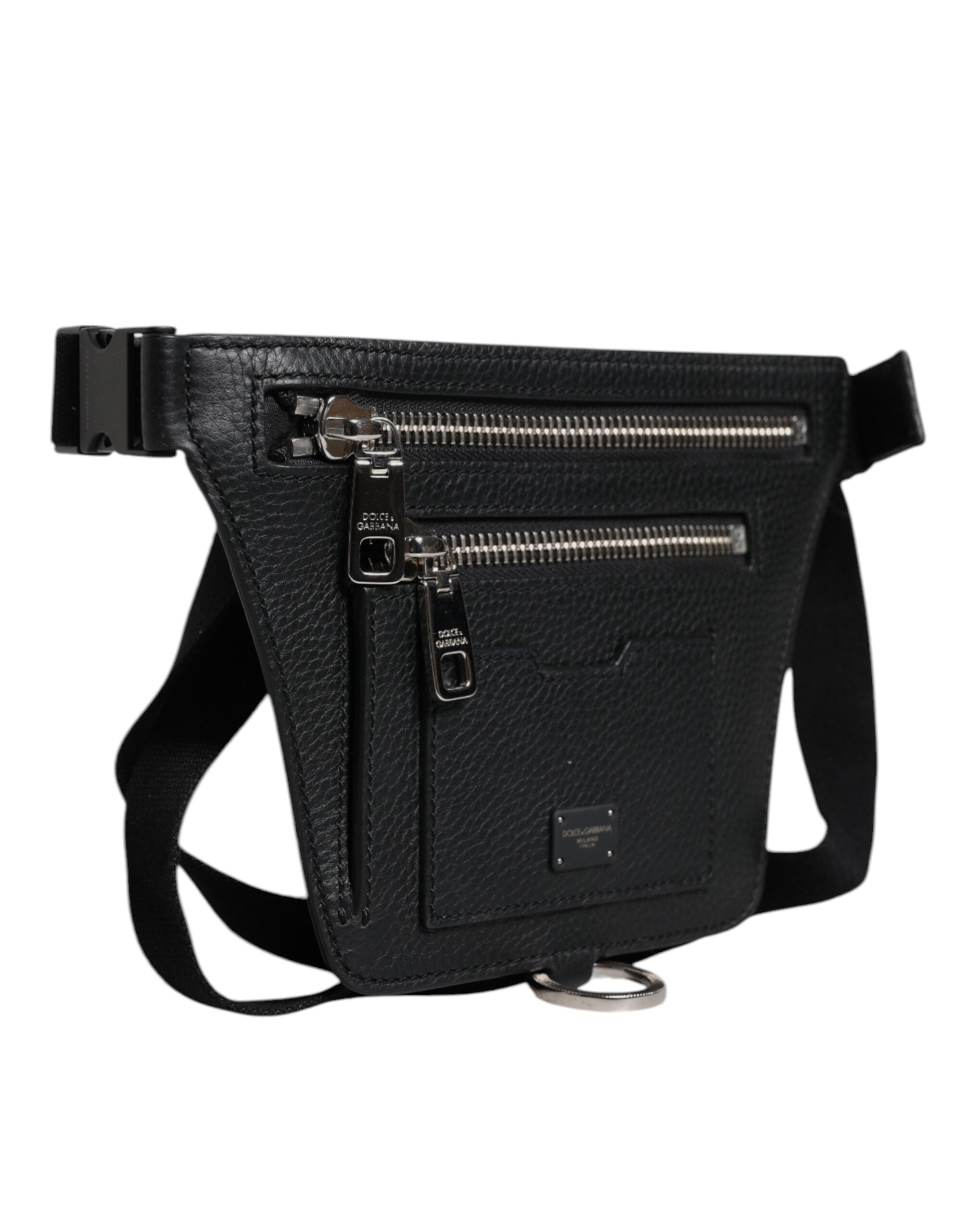 Dolce & Gabbana Black Calfskin Belt Bag