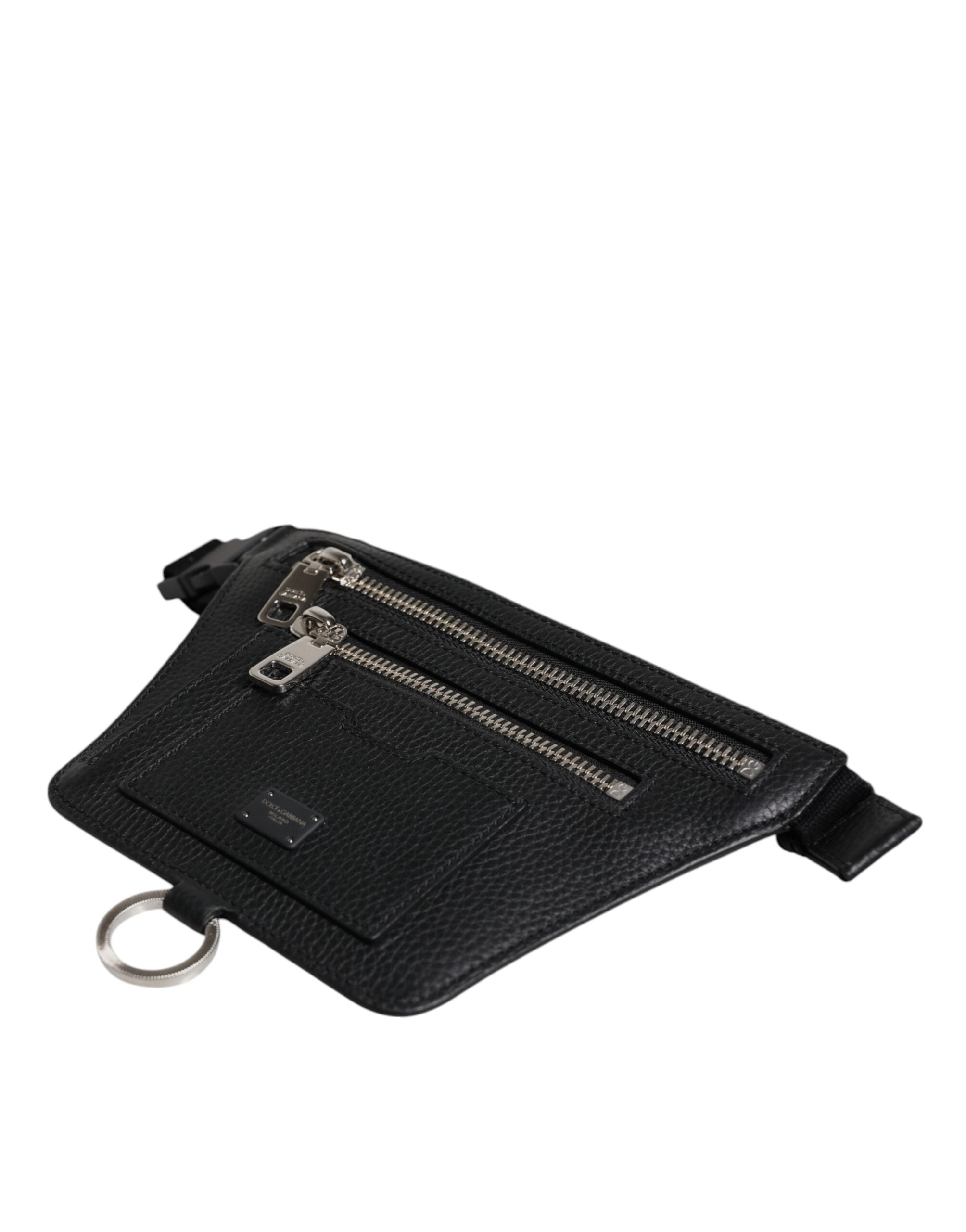 Dolce & Gabbana Black Calfskin Belt Bag