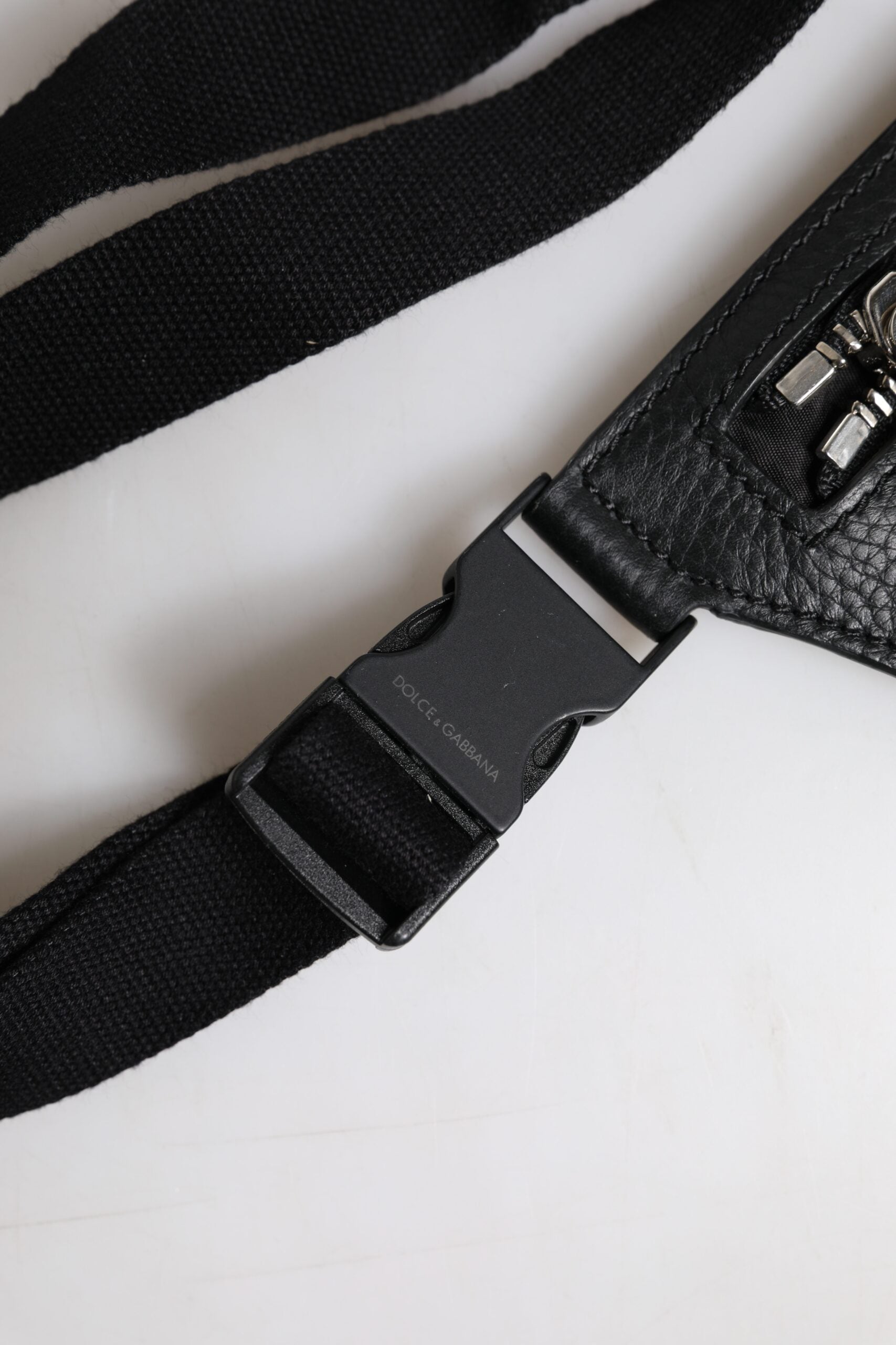 Dolce & Gabbana Black Calfskin Belt Bag