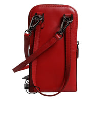 Dolce & Gabbana Red Leather Neck Strap Bag