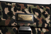 Flerfärgad leopardjacquard-axelväska