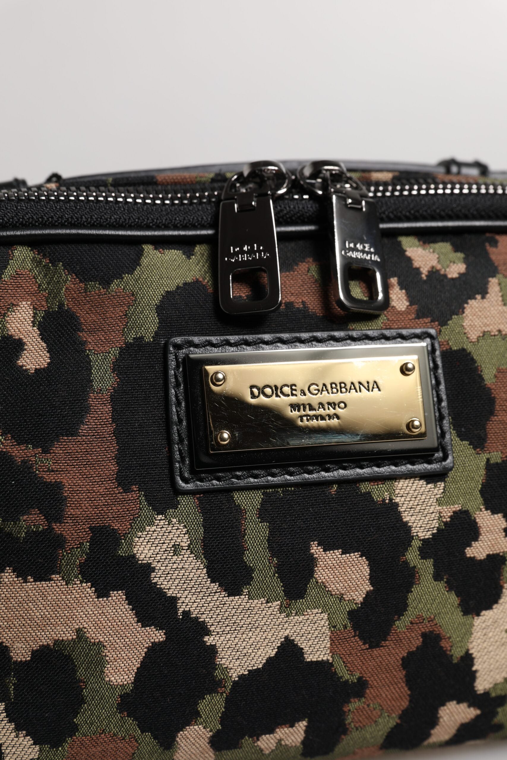 Dolce & Gabbana Multicolor Cotton Blend Belt Bag