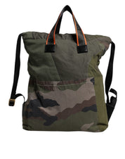 Dolce & Gabbana Military Green Cotton Rucksack