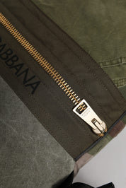 Dolce & Gabbana Military Green Cotton Rucksack