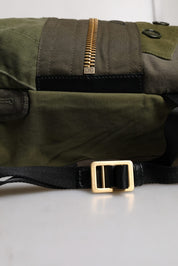 Dolce & Gabbana Military Green Cotton Rucksack