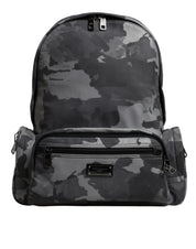 Dolce & Gabbana Multicolor Camouflage Cotton Backpack