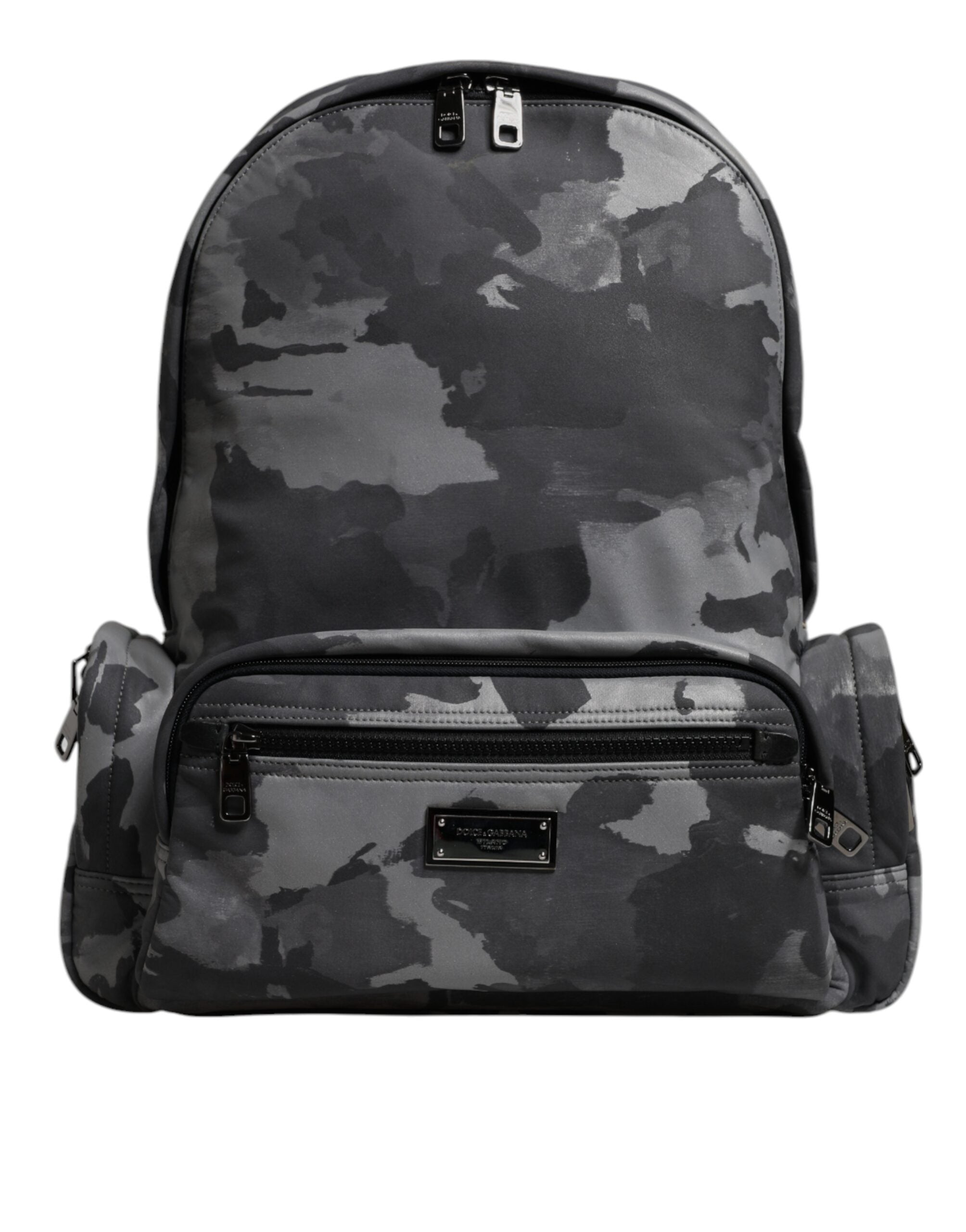 Dolce & Gabbana Multicolor Camouflage Cotton Backpack