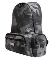 Dolce & Gabbana Multicolor Camouflage Cotton Backpack