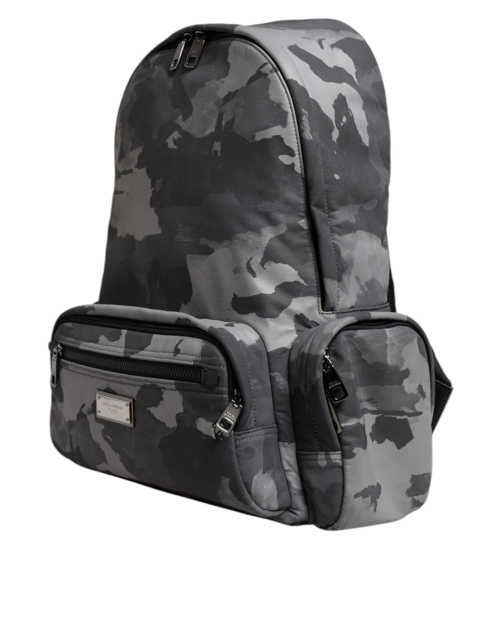Dolce & Gabbana Multicolor Camouflage Cotton Backpack